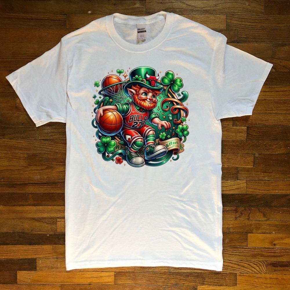 Chicago Bulls - Nba - St. Patrick_S Day T-Shirt - Unisex White T-Shirt